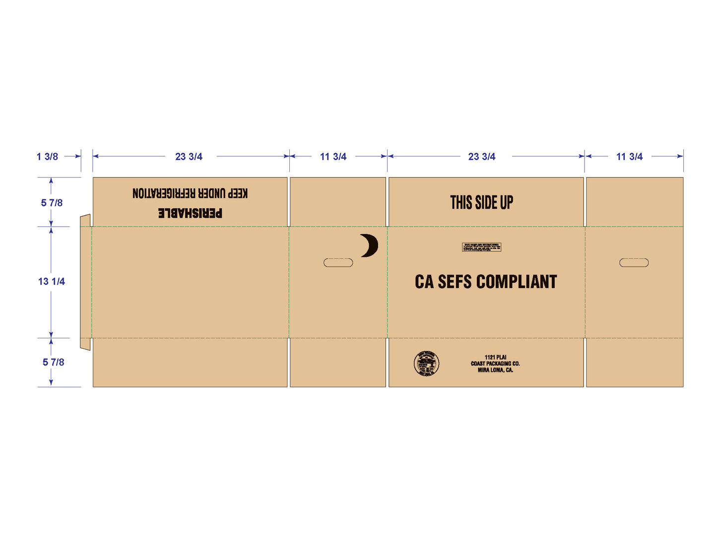 Full case egg carton box